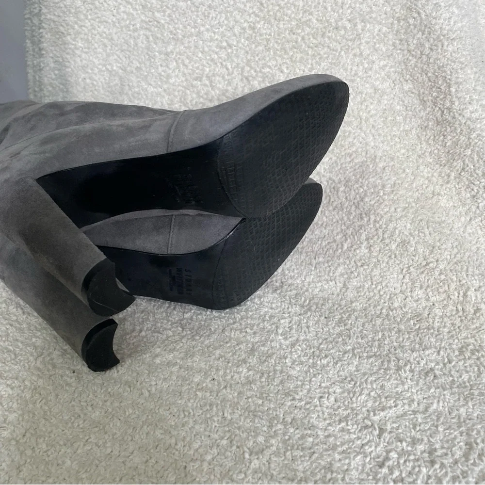 Stuart Weitzman Suede Highland‎ Heeled Over The Knee Slouchy High Glove Boot 4.5